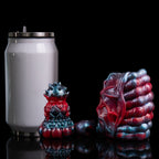 Fantasy Alien Pussy & Anal Plug 2-in-1 – Platinum Silicone Male Masturbator with Multi-Texture Stimulation