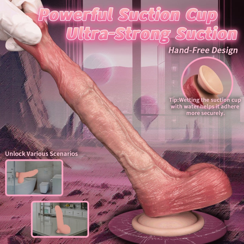 Curved Realistic Suction Dildo – Precision G-Spot Stimulator for Women