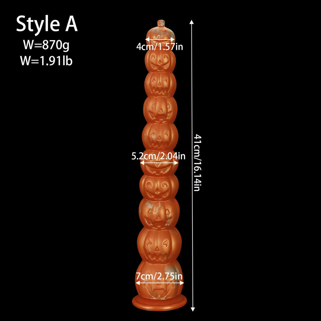 Halloween Pumpkin - Long Anal Plug - Anal Bead
