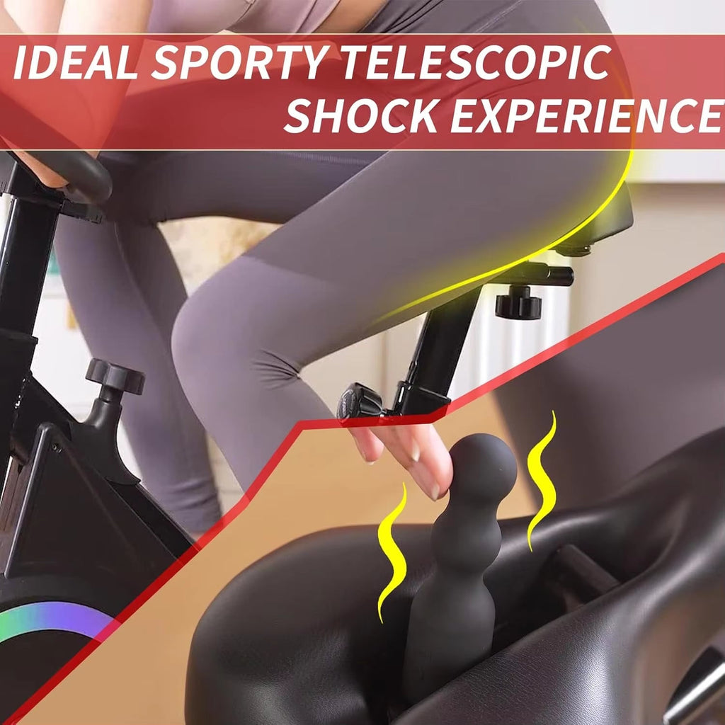 Thrusting Dildo Bike Seat with Remote Control - Discreet Saddle Vibrator for Fitness & Sensory Play