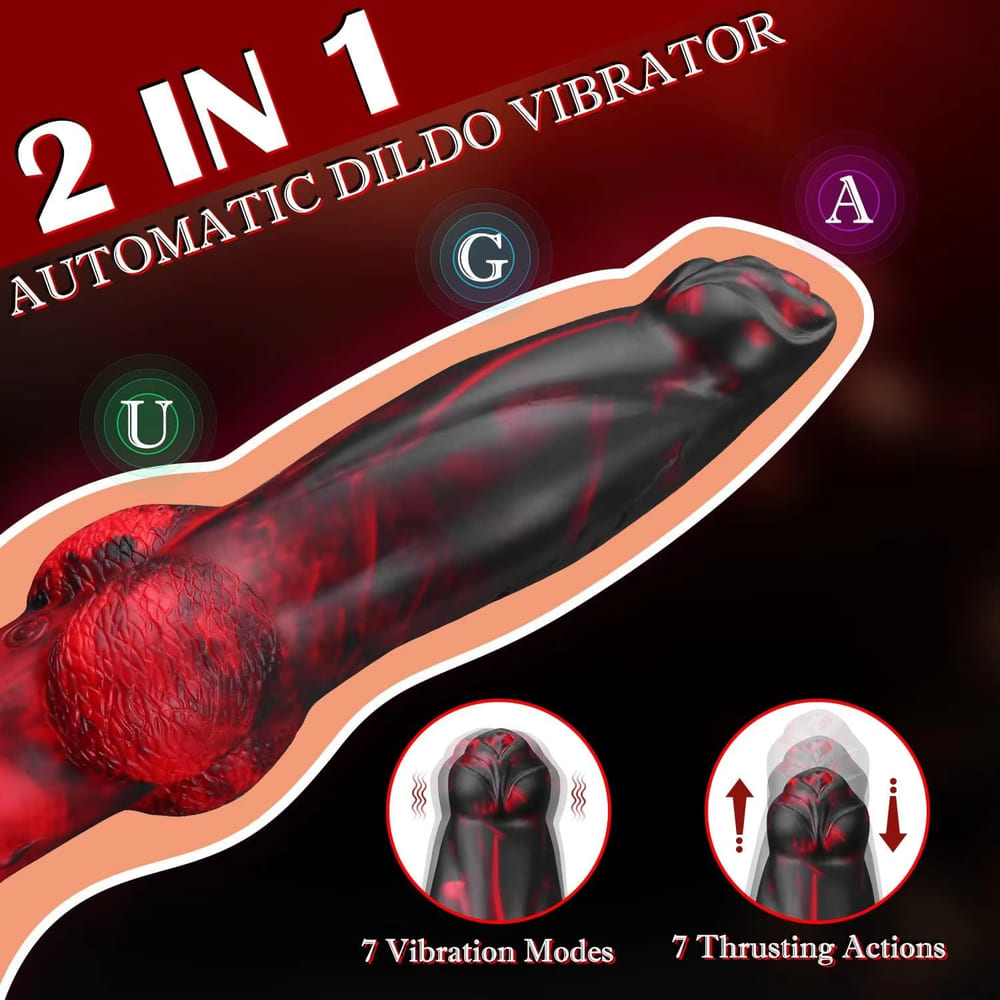 Houndcore-Thrusting-Silicone-Dildo-Fantasy-Knotted-Dildo