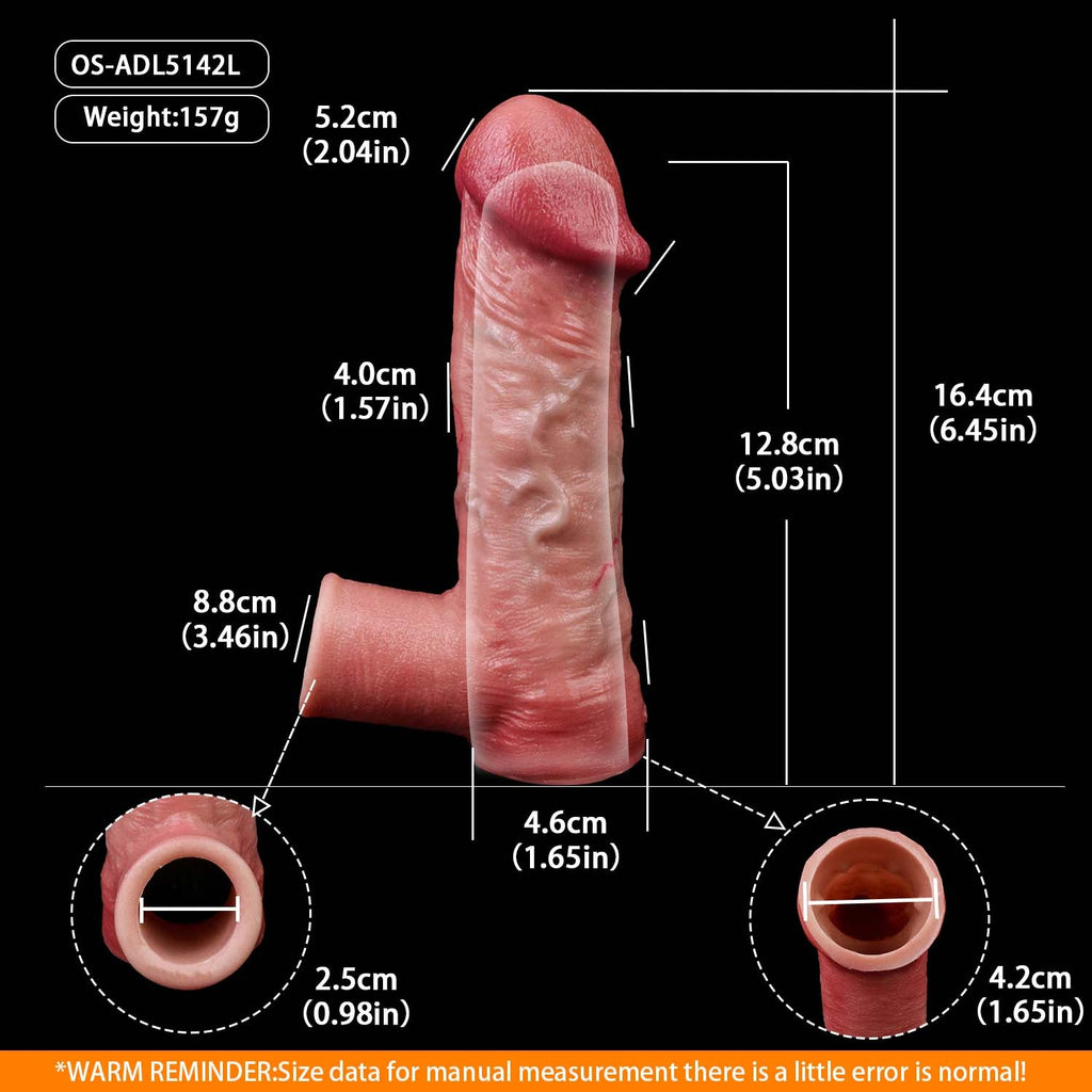 Muscle-Flex Realistic Cock Sleeve — Bigger, Thicker & Longer for Men Who Want More
