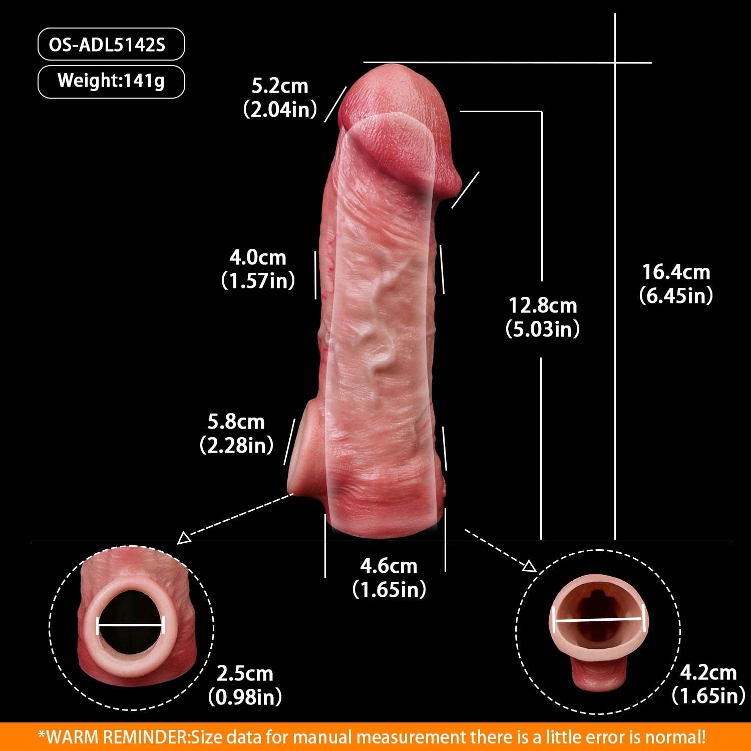 Muscle-Flex Realistic Cock Sleeve — Bigger, Thicker & Longer for Men Who Want More