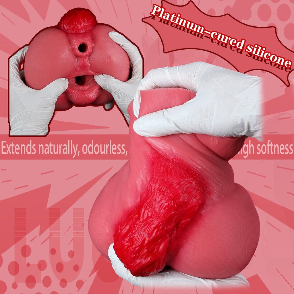 Realistic Horse Butt Pussy Sex Doll — Dual-Channel Animal Pussy Stroker for Men