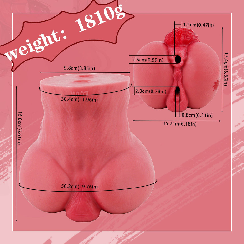 Realistic Horse Butt Pussy Sex Doll — Dual-Channel Animal Pussy Stroker for Men