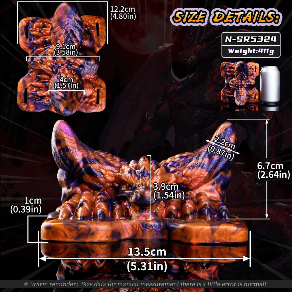 Dark Dragon King Fantasy Beast Grinder – Wearable Vibrating Grinding Sex Toy | Domlust