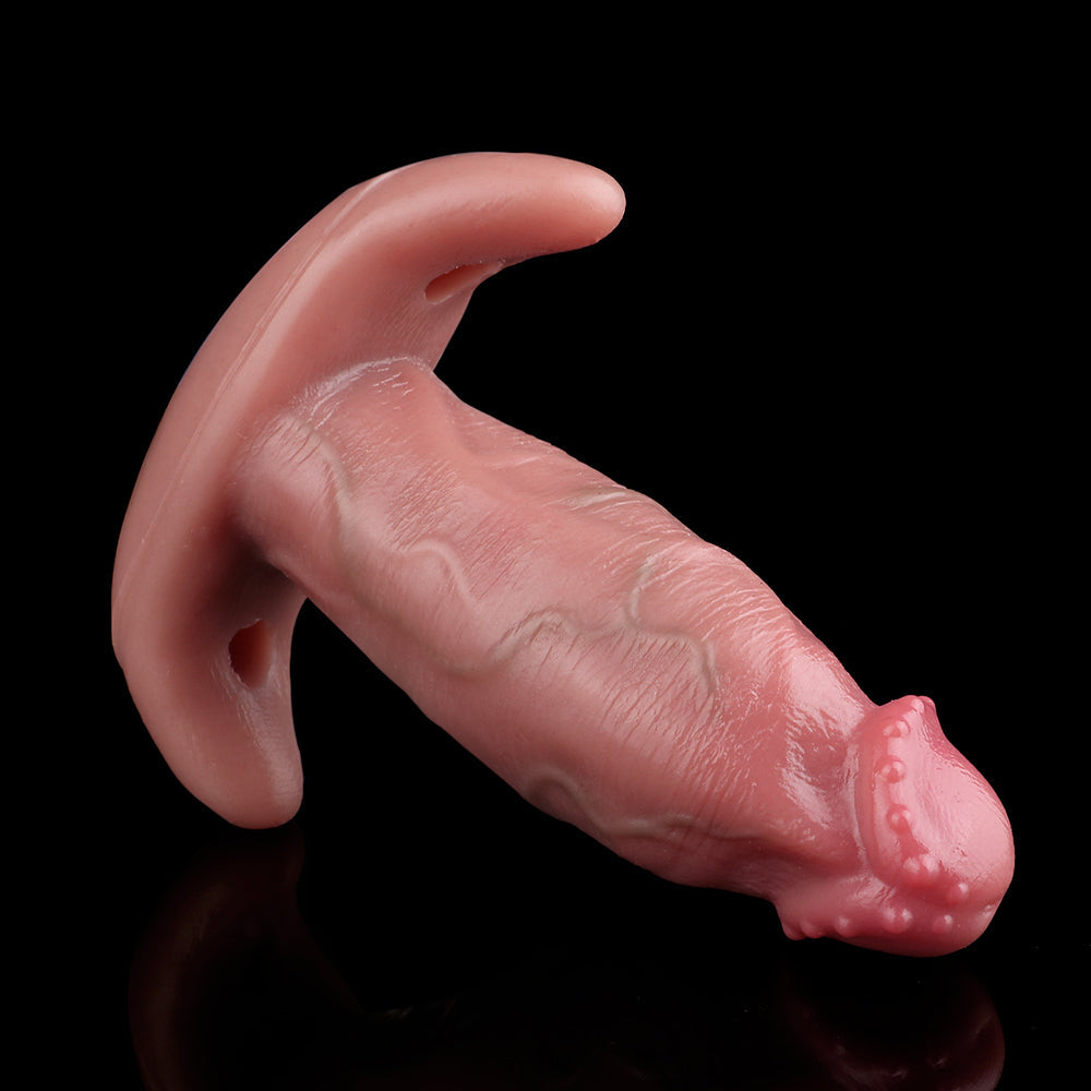 Realistic Dildo Anal Sex Toys - Vibrating Bullet Strapon Harness Tail Butt Plug