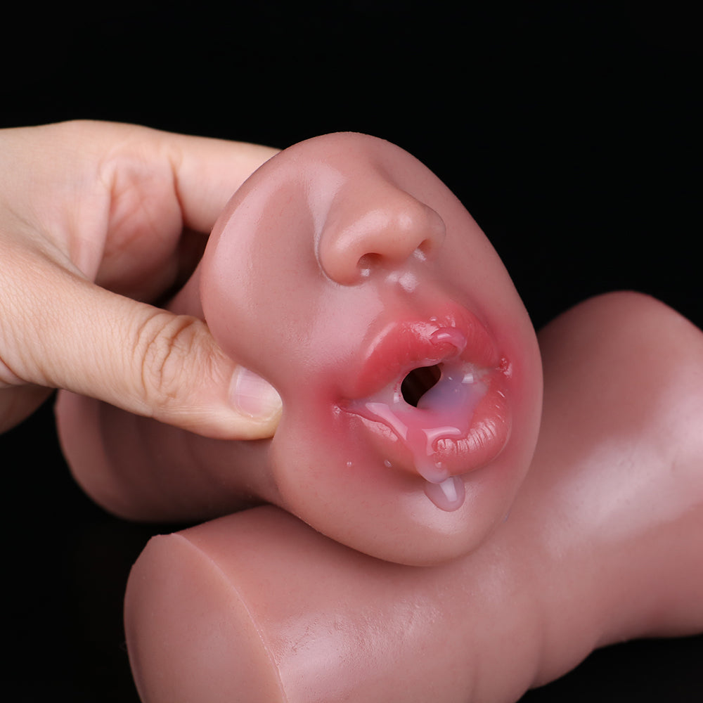 Lifelike Mouth Pocket Pussy – Realistic Oral Sex Silicone Masturbator | Domlust NobleSculpt