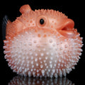 Pearl Puffer Pocket Pussy – Dual-Channel Animal Fantasy Masturbator in Platinum Silicone