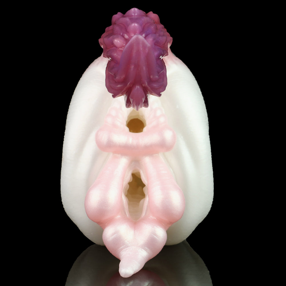 Rainbow Stallion Horse Pussy | Crystal Silicone Fantasy Animal Masturbator with Tail — Domlust