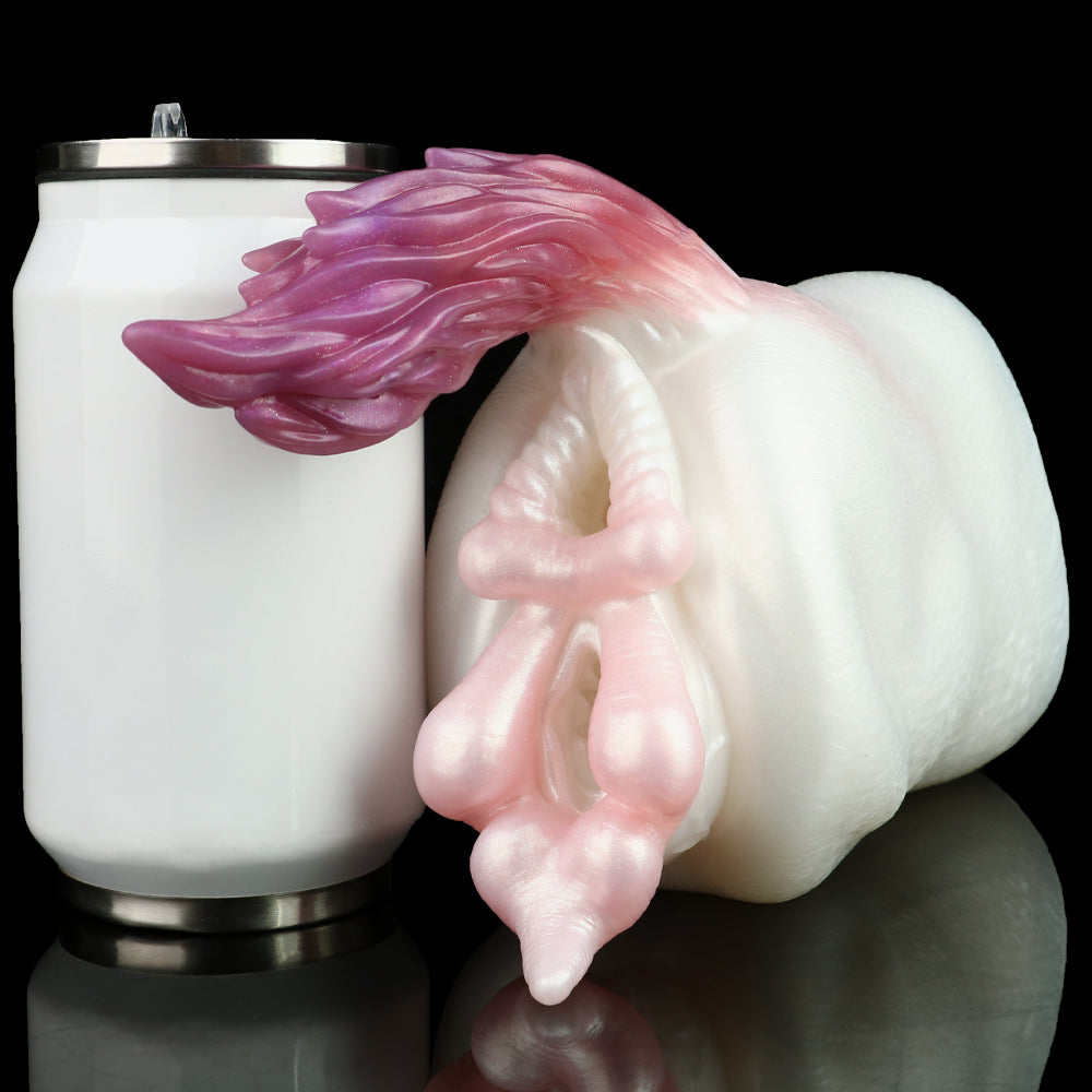 Rainbow Stallion Horse Pussy | Crystal Silicone Fantasy Animal Masturbator with Tail — Domlust
