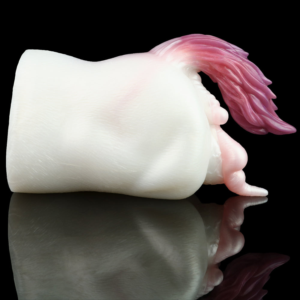 Rainbow Stallion Horse Pussy | Crystal Silicone Fantasy Animal Masturbator with Tail — Domlust