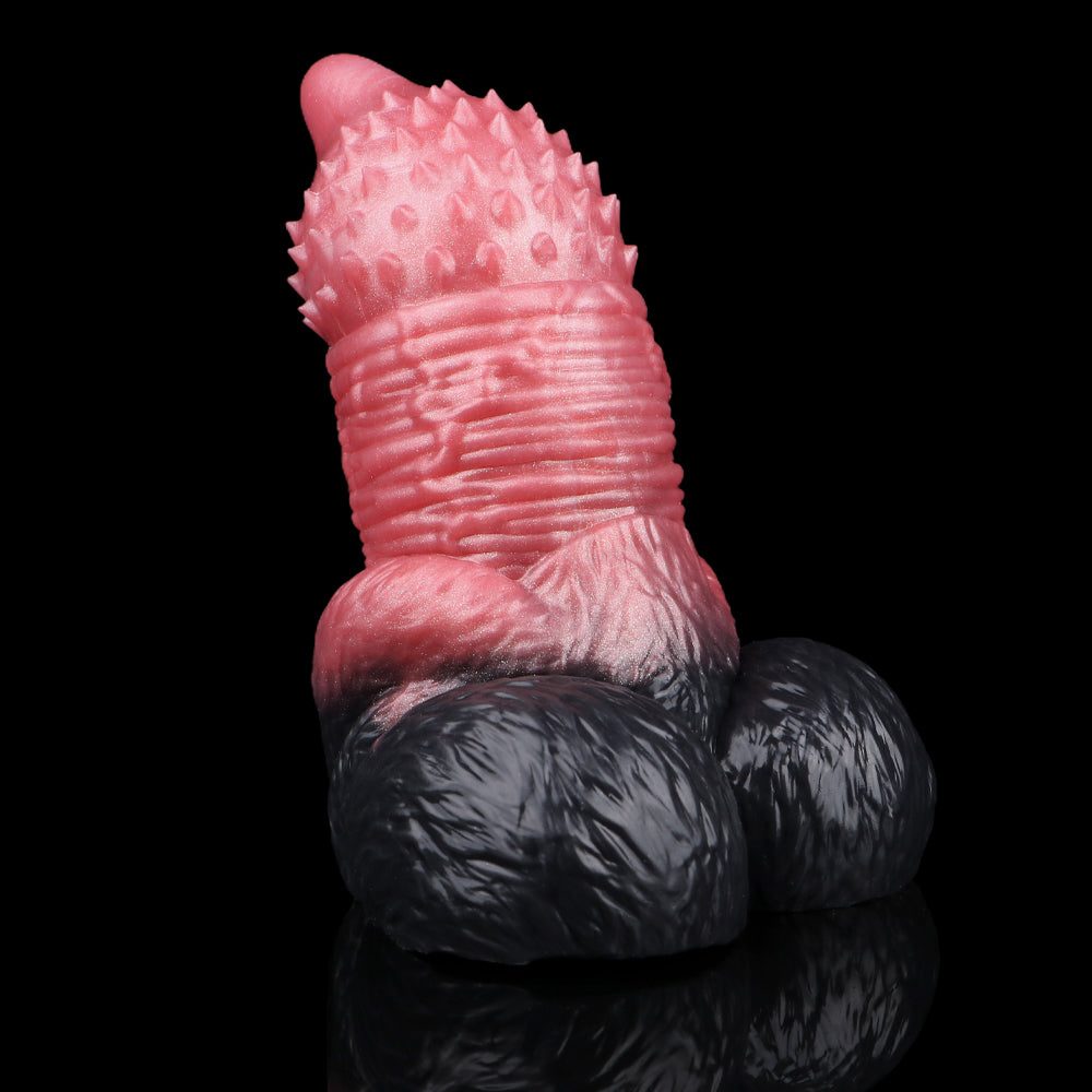 Knotted Dog Knot Penis Sleeve & Pocket Pussy | Dual-Action Beast Sex Fetish Toy | Domlust
