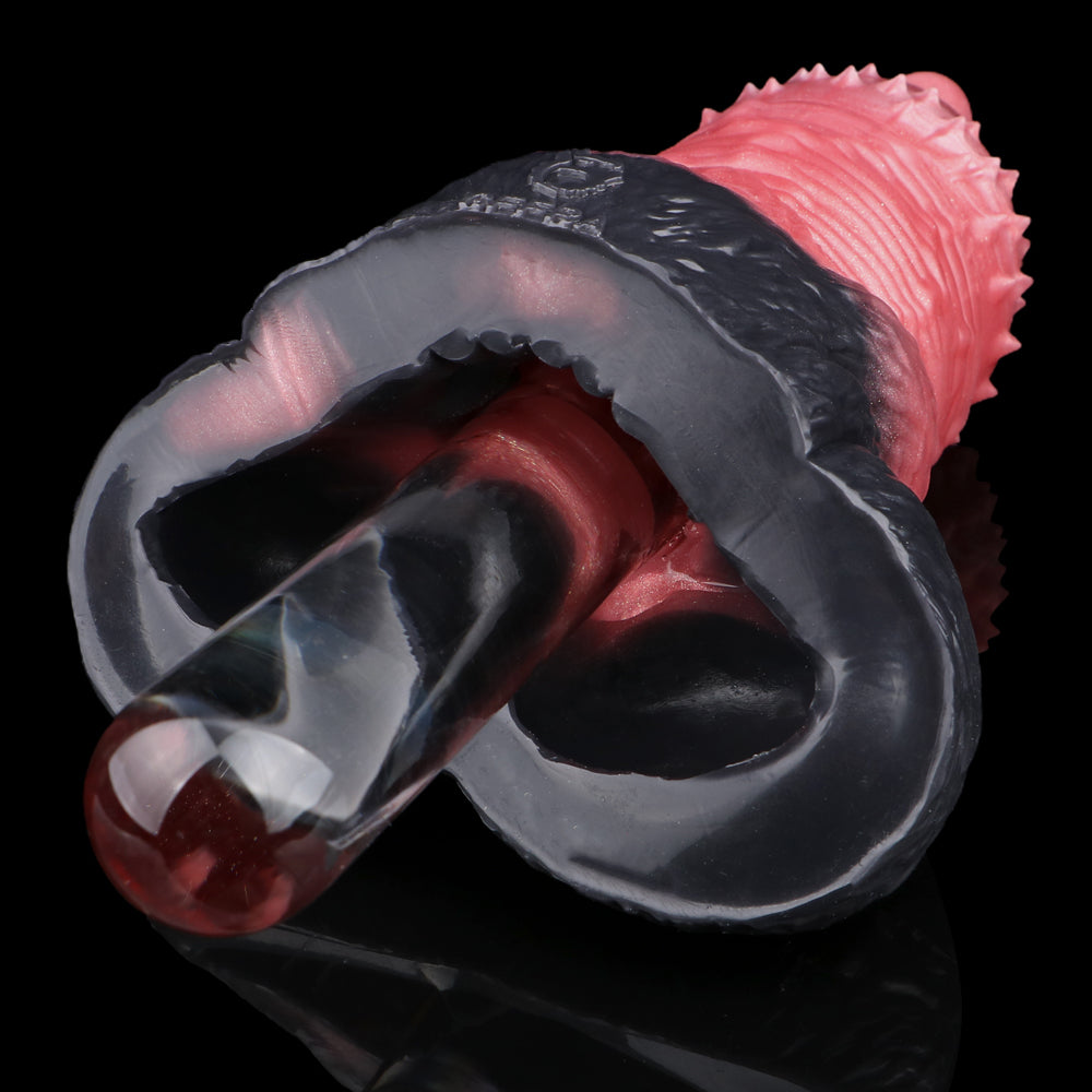 Knotted Dog Knot Penis Sleeve & Pocket Pussy | Dual-Action Beast Sex Fetish Toy | Domlust