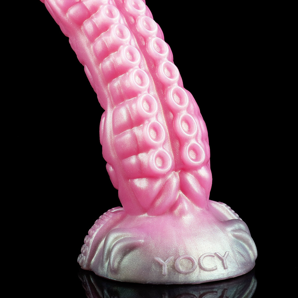 Platinum Silicone Tentacle Dildo – Fantasy Pink Big Suction Cup Sex Toys | S to XXL 25 Inch Sizes