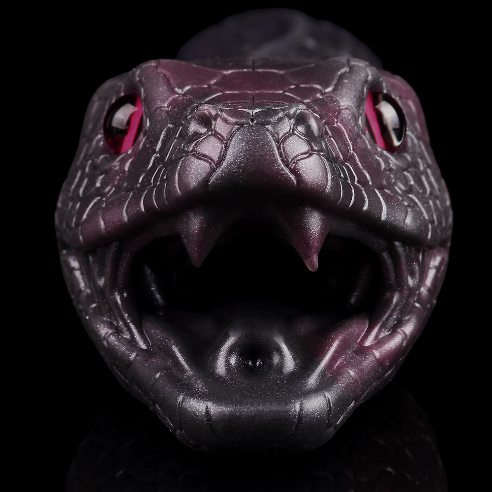 Domlust Serpent Pocket Pussy — Black Snake Fantasy Masturbator for Beast Fetish Play
