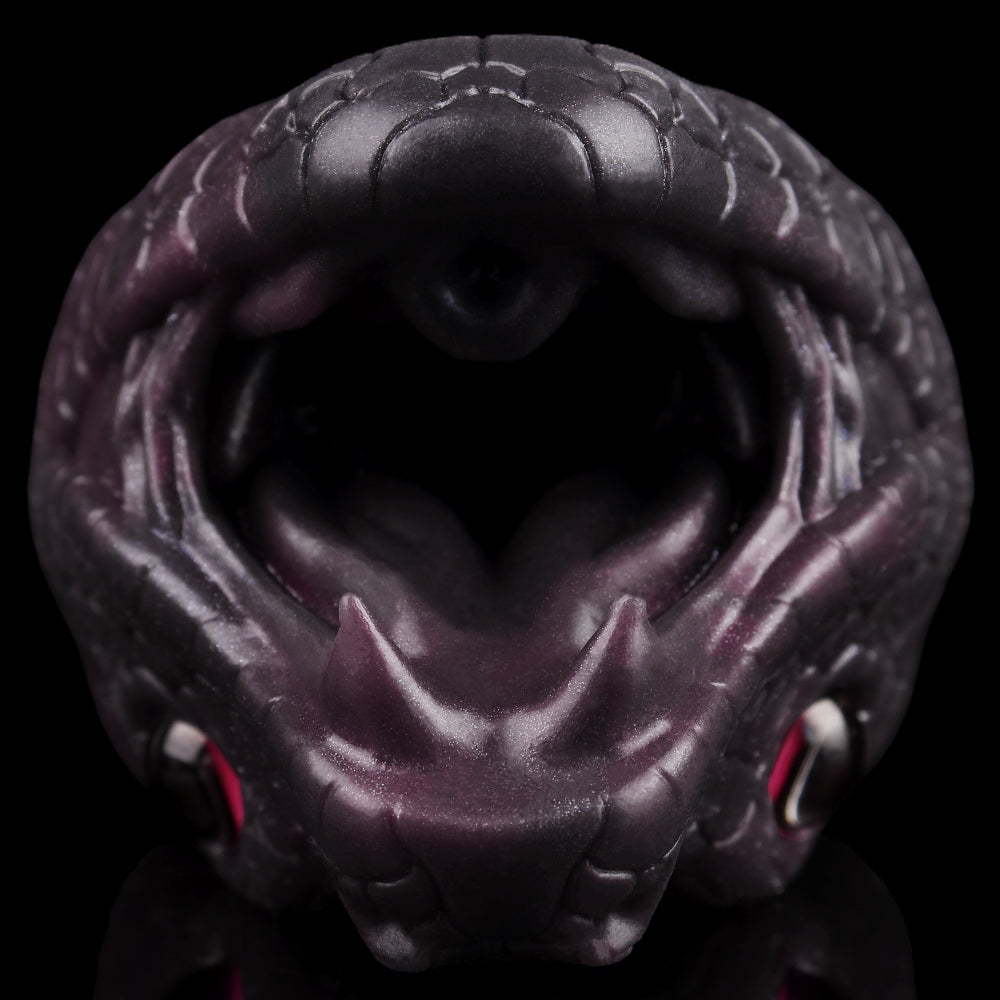 Domlust Serpent Pocket Pussy — Black Snake Fantasy Masturbator for Beast Fetish Play