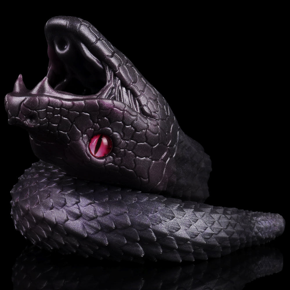 Domlust Serpent Pocket Pussy — Black Snake Fantasy Masturbator for Beast Fetish Play