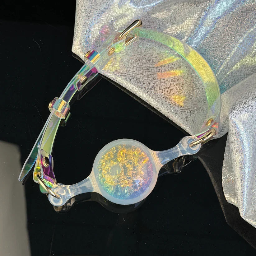 Colorful Crystal Ballgag | Soft Silicone BDSM Mouth Gag for Roleplay & Bondage Games