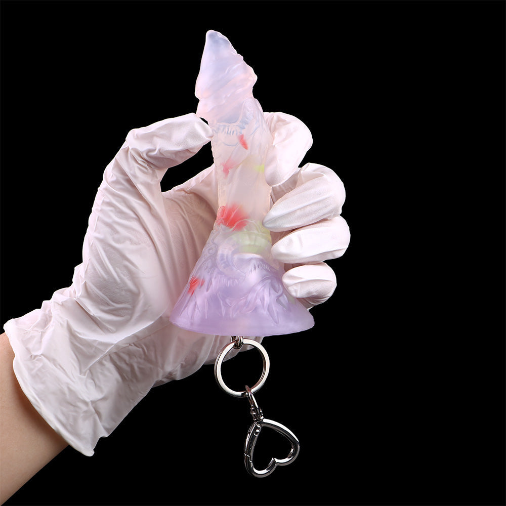 Colorful Small Dildo Mini Charms - Clear Silicone Kinky Gift Women Novelty