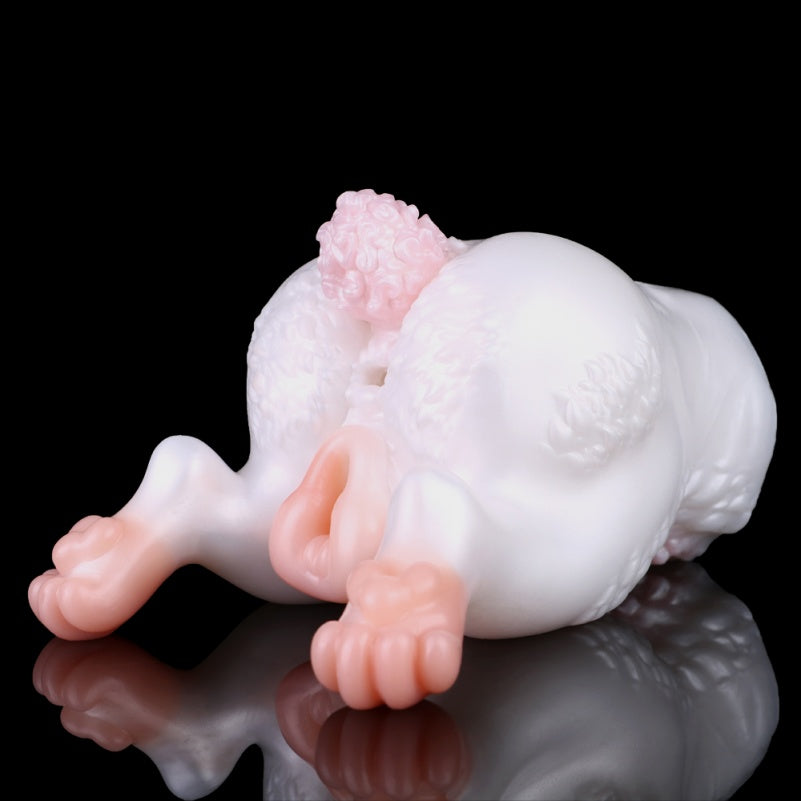 Pink Bunny Fantasy Pocket Pussy - Soft Penis Massaging Blowjob Animal Masturbator