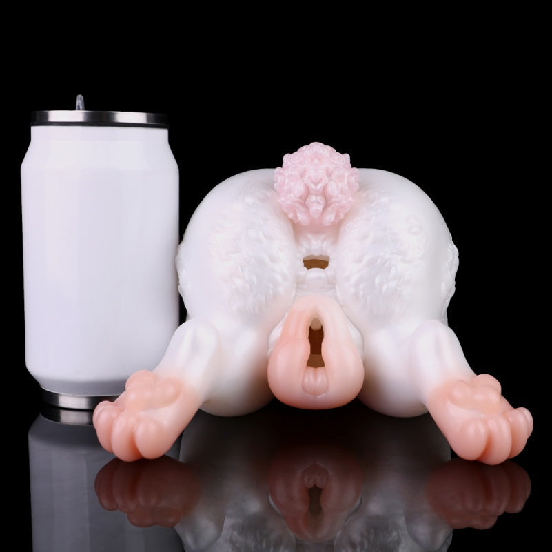 Pink Bunny Fantasy Pocket Pussy - Soft Penis Massaging Blowjob Animal Masturbator