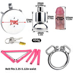 Inverted Cock Cage – Flat Sissy Silicone Dildo Chastity Lock