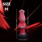 Dog Knot Dildo Blood-Red – Fantasy Knotted Silicone Dildo S/M/L | Domlust