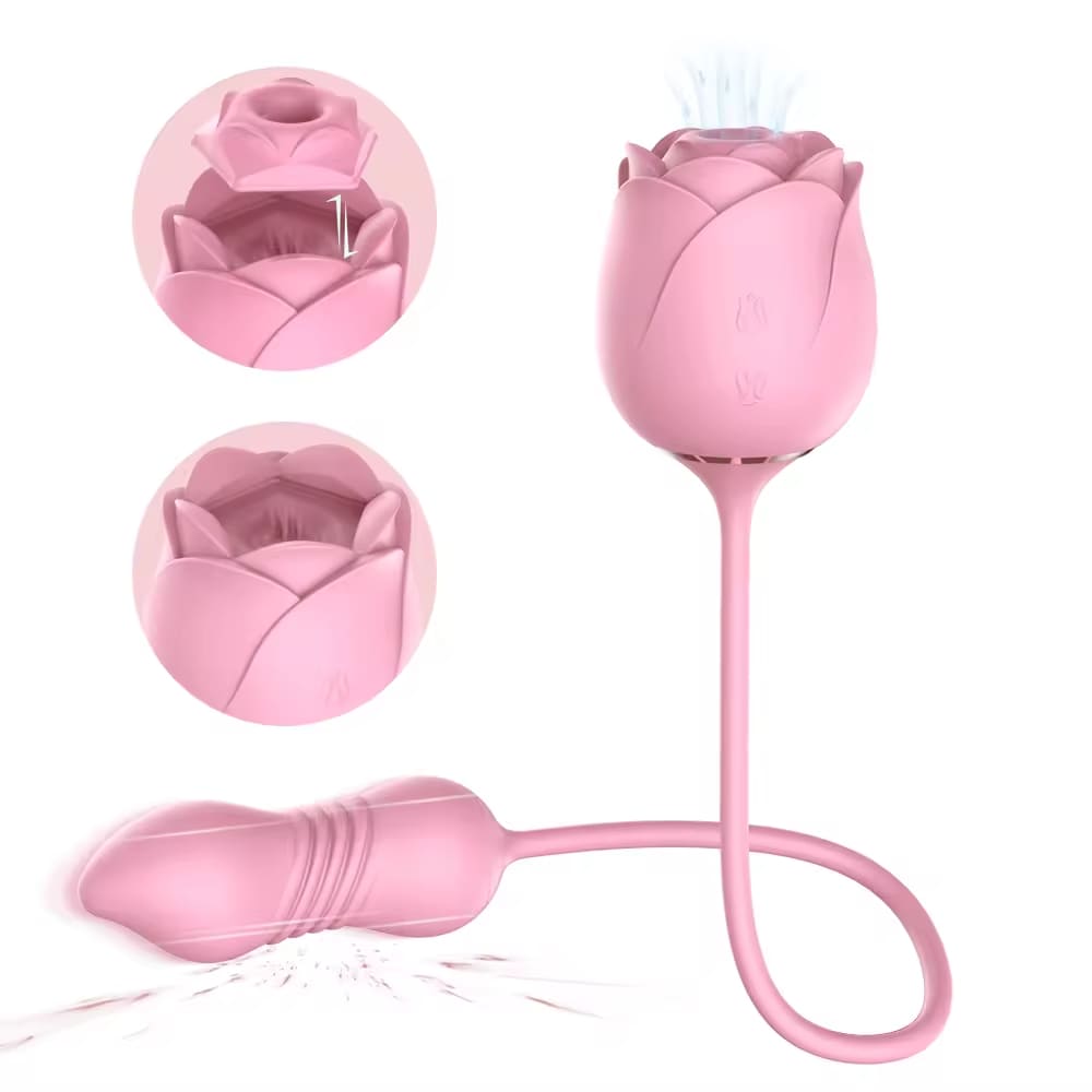 Immortal-Flower-V-2-in-1-Clitoral-Suction-Stimulator-with-Thrusting-Egg-Vibrator
