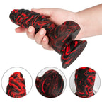 Blood Black Dragon Dildo | Platinum Silicone Monster Toy with Testicle Suction Cup – Domlust