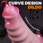 Fantasy Pink Fleshy Giant Dildo with Suction Cup – Spiral Ribbed Monster Dildo for Women S/M/L | Domlust