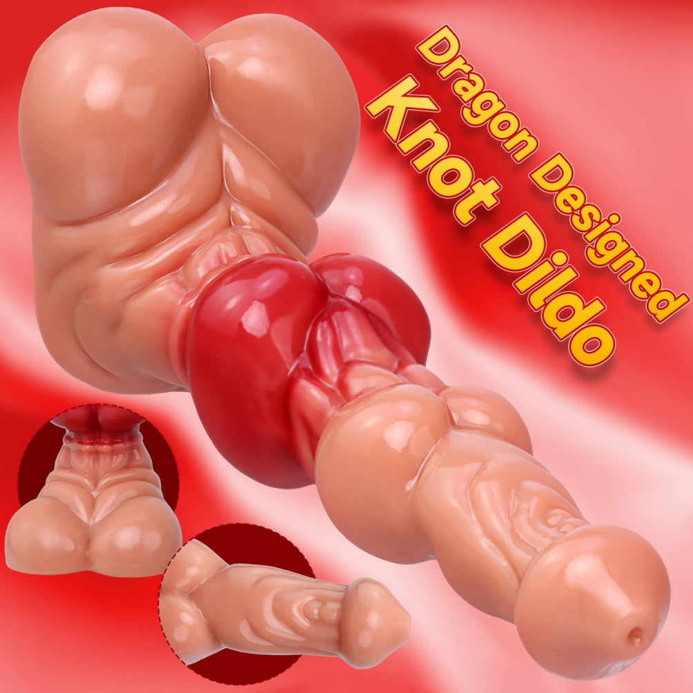 Domlust Mr. Muscle – Monster Knot Dildo | Dual-Knot Fantasy Silicone Knotting Sex Toy