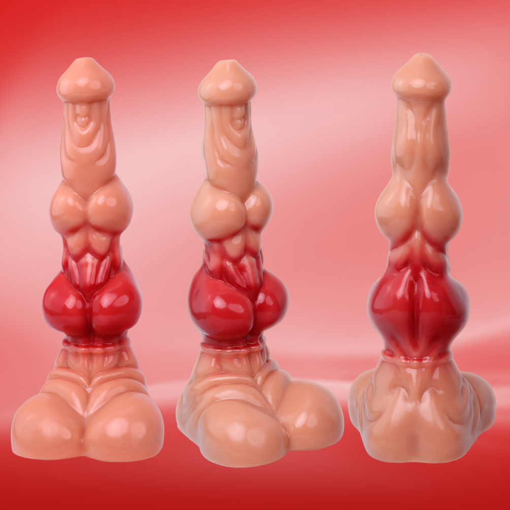 Domlust Mr. Muscle – Monster Knot Dildo | Dual-Knot Fantasy Silicone Knotting Sex Toy