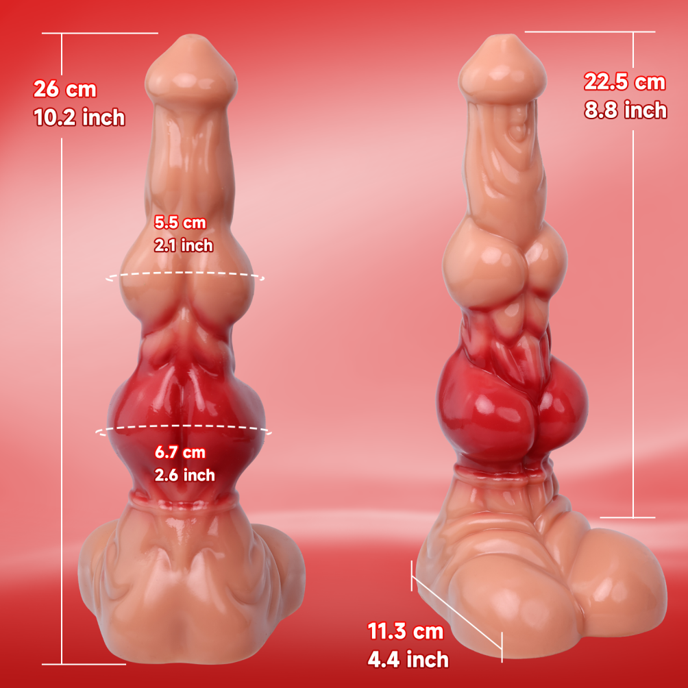 Domlust Mr. Muscle – Monster Knot Dildo | Dual-Knot Fantasy Silicone Knotting Sex Toy