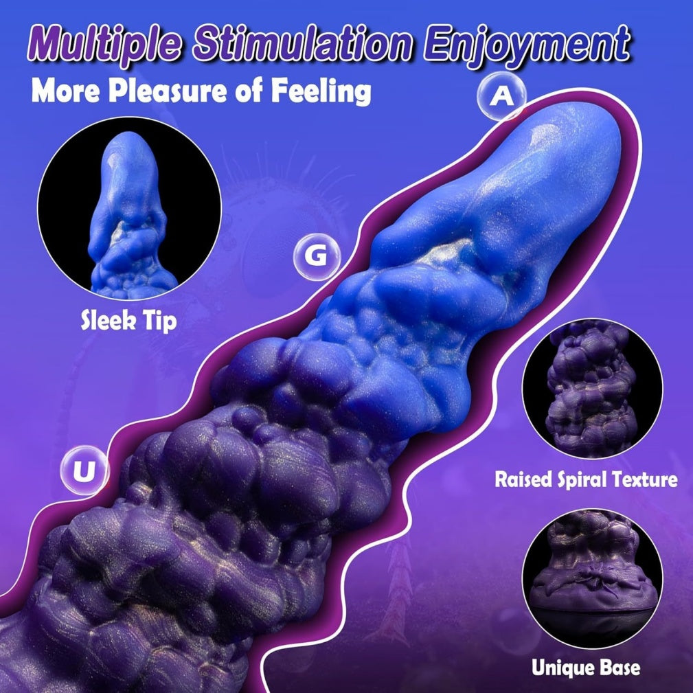 Spiral Fantasy Alien Dildo | Silicone Tentacle Anal Beads Vibrator for Women – Domlust
