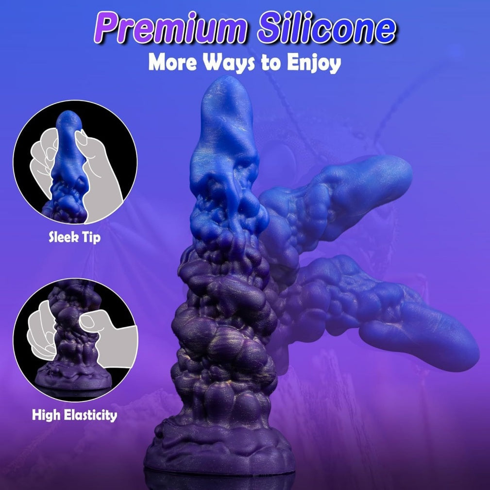 Spiral Fantasy Alien Dildo | Silicone Tentacle Anal Beads Vibrator for Women – Domlust