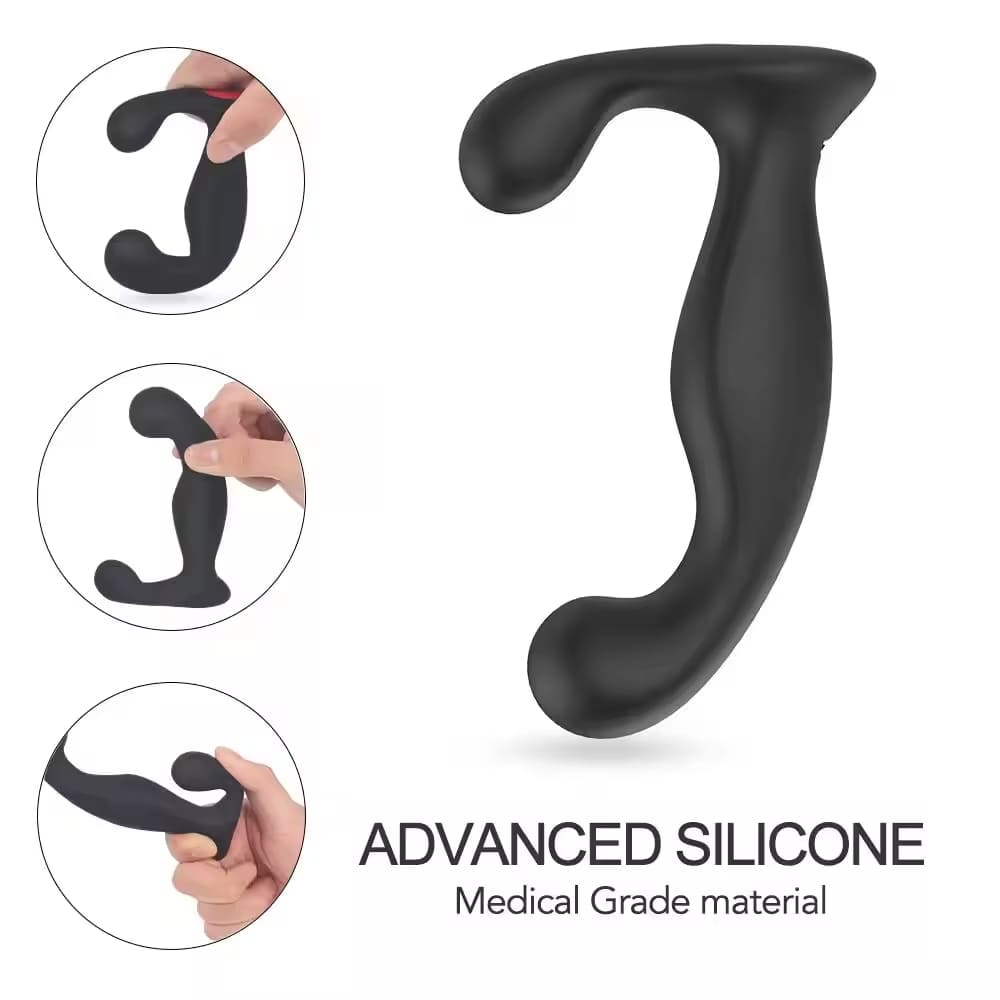 Jelly-Remote-Control-Prostate-Massager-Silicone-Anal-Vibrator