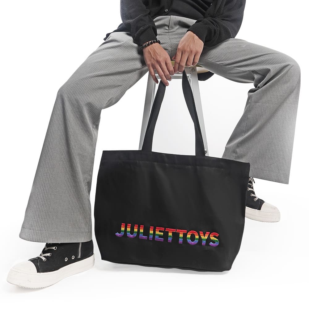 JulietToys-Rainbow-Embroidery-Tote-Bag