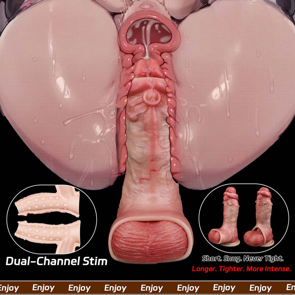 Realistic Platinum Silicone Cock Sleeve – Penis Extender for Longer, Thicker Performance