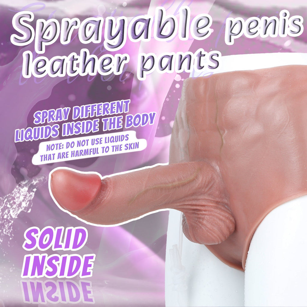 Platinum Silicone Realistic Squirting Cock Sleeve Panty — Penis Extender for ED Support & Realistic Penetration