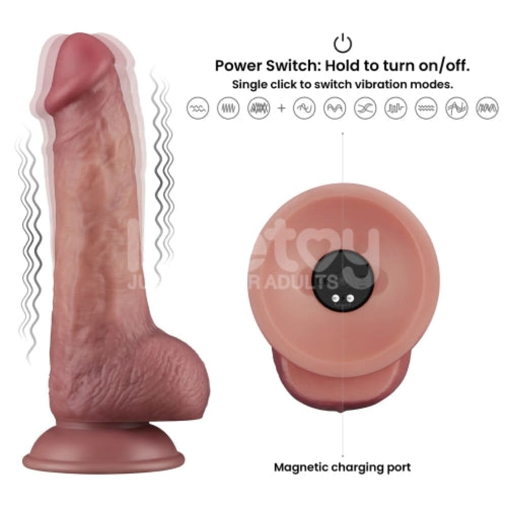 Kain-8-5-Inch-Dual-Density-Realistic-Vibrating-Dildo