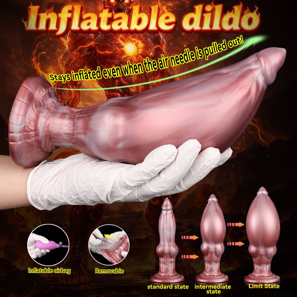 Kaos-Inflatable-Knot-Dildo-Dual-Density-Dildo