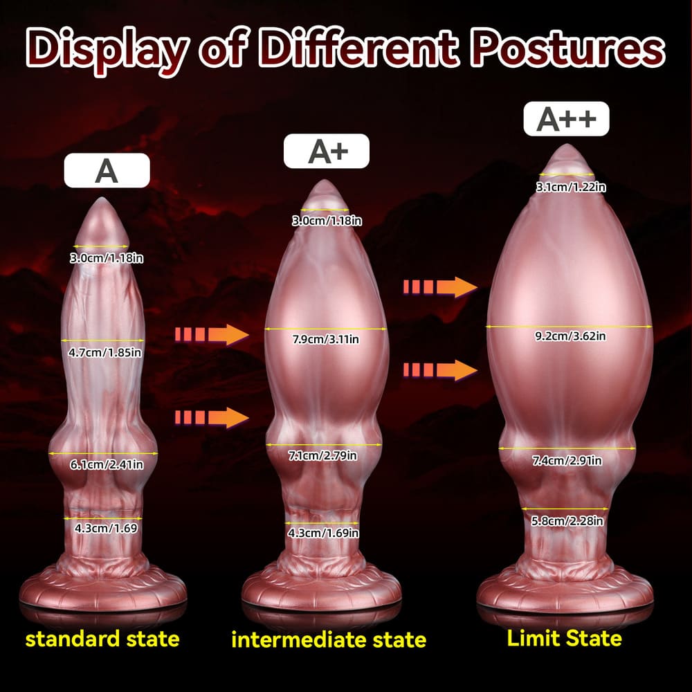 Kaos-Inflatable-Knot-Dildo-Dual-Density-Dildo