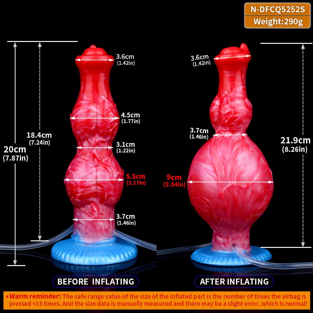 Knox-Inflatable-Knot-Dildo-Squirting-Silicone-Dildo