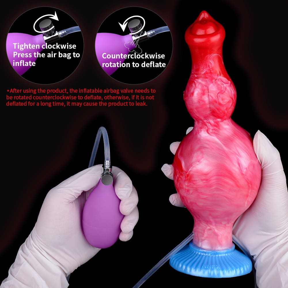 Knox-Inflatable-Knot-Dildo-Squirting-Silicone-Dildo