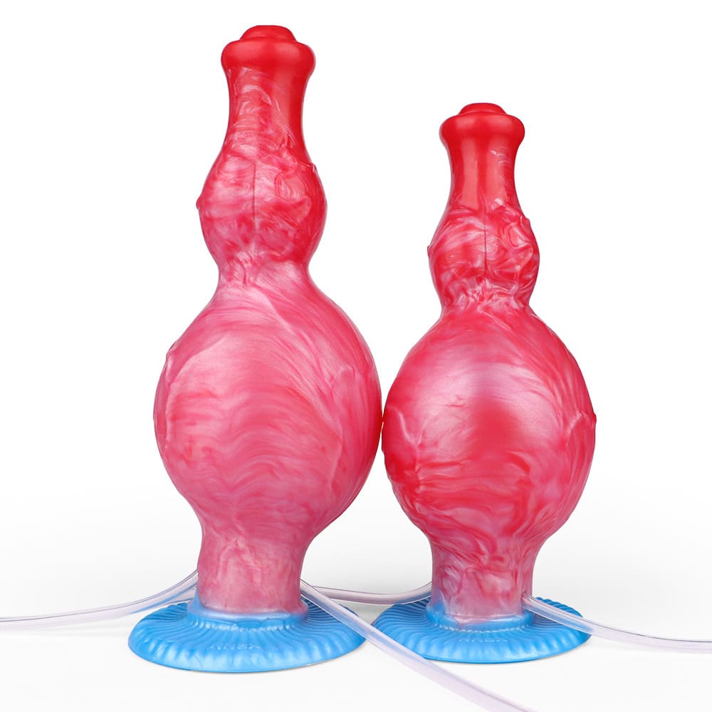 Knox-Inflatable-Knot-Dildo-Squirting-Silicone-Dildo
