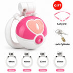 Spherical Capture-Style Chastity Cage – Portable Resin Male Chastity Device with Secure Lock