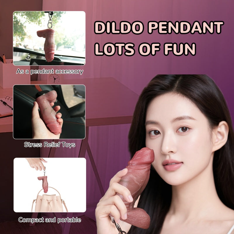 Bold Realism Dildo Pendant – Creative Statement in Female Self-Pleasure Accessories