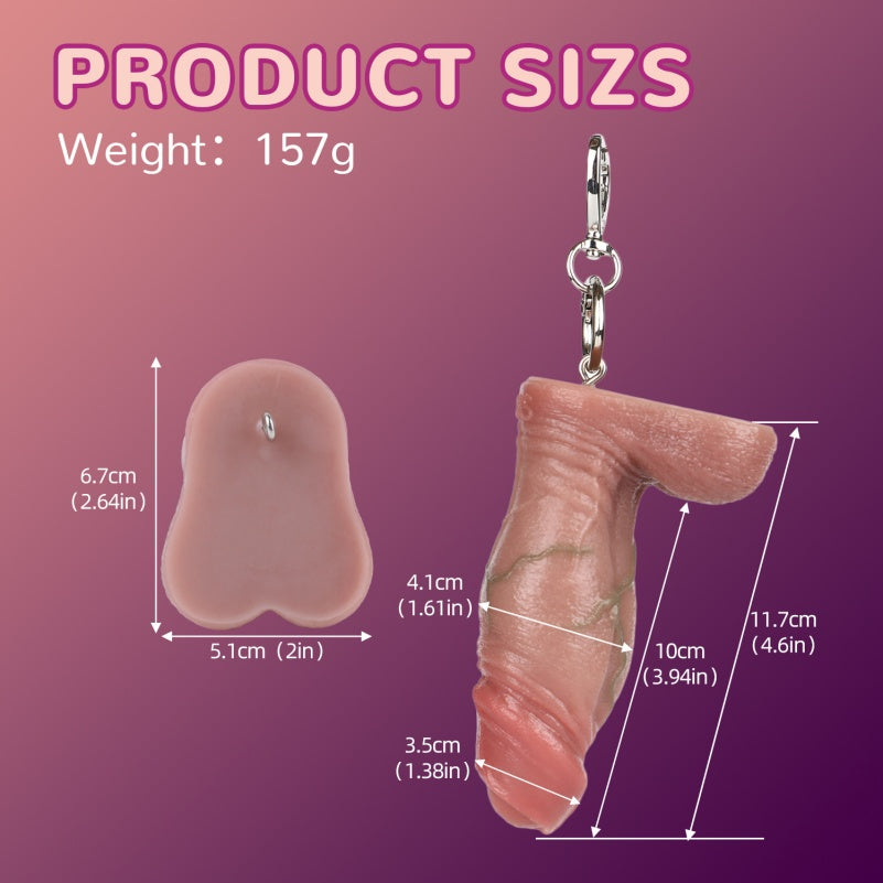 Bold Realism Dildo Pendant – Creative Statement in Female Self-Pleasure Accessories