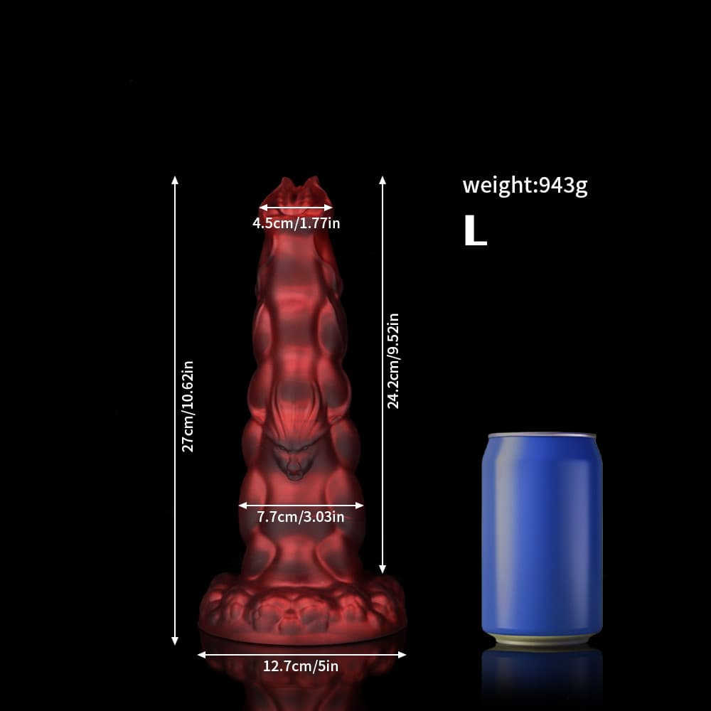 Sphinx Crimson Fantasy Dildo-Knot Dildo